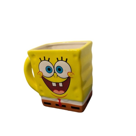 Nickelodeon‎ Spongebob squarepants yellow ceramic coffee mug new - Picture 6 of 11